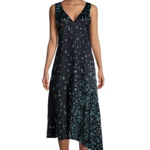 NWT VINCE Asymmetrical Floral Dress Size XXS